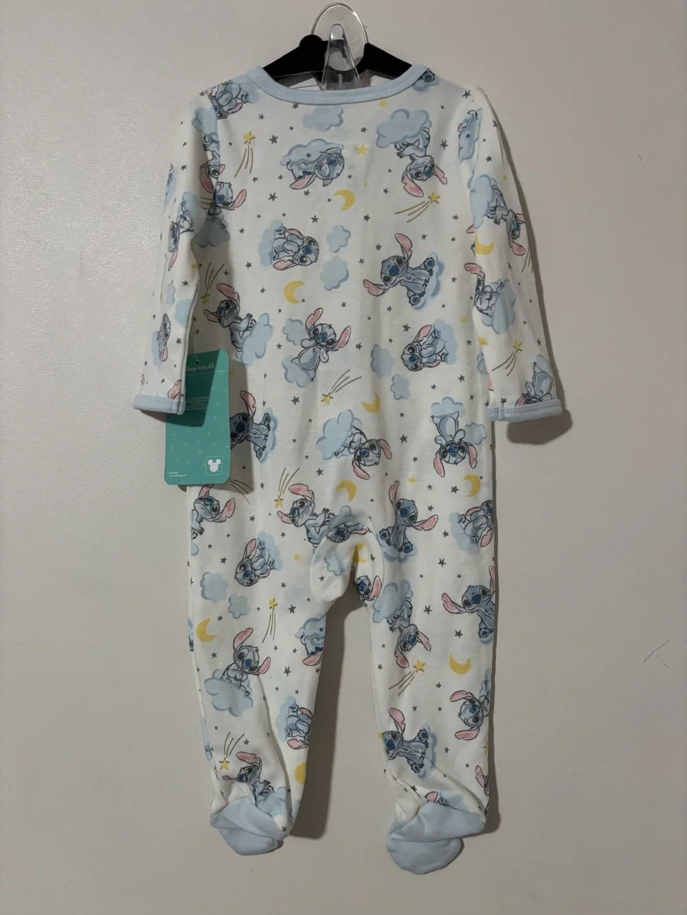 Disney Baby Stitch Pajamas Size 3-6M